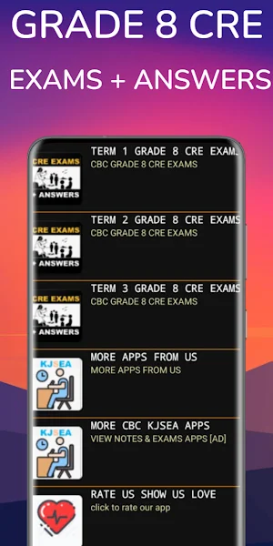 Grade 8 CRE KJSEA CBC Exams Screenshot 3