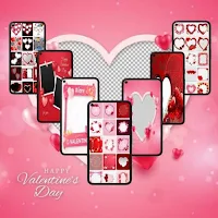Valentine card frame template
