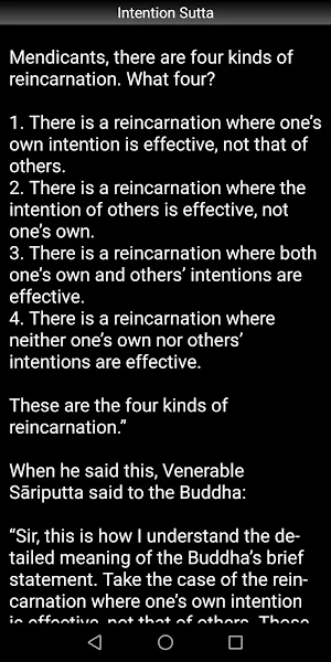 Buddhism: Intention Sutta screenshot 3