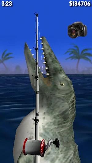 Big Dino Fishing 3D Lite screenshot 1