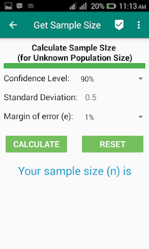 Get Sample Size Screenshot 3
