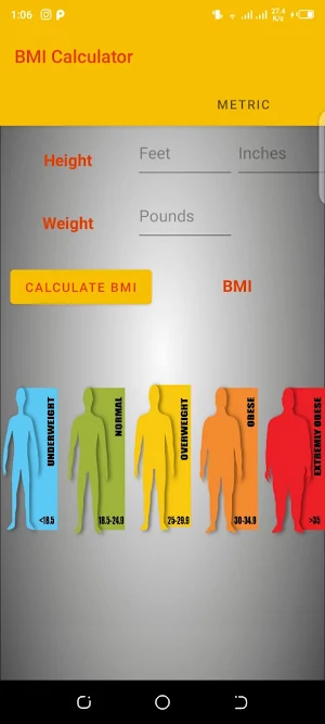 BMI Calculator Screenshot 1