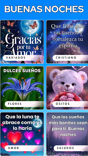 Mensajes de buenas noches Screenshot 0
