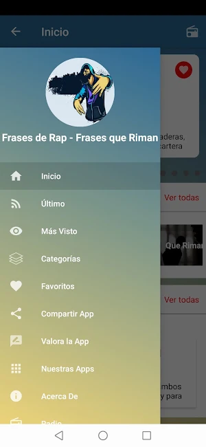 Frases de Rap Frases que Riman Screenshot 0