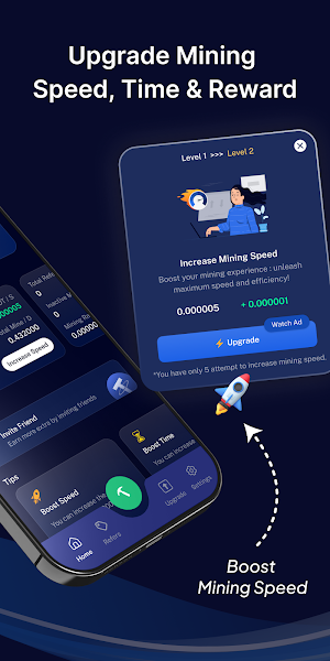 USDT Mining Simulation Screenshot 2