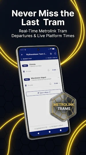 Manchester Live: Bus & Tram Screenshot 1