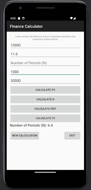 Finance Calculator Screenshot 0