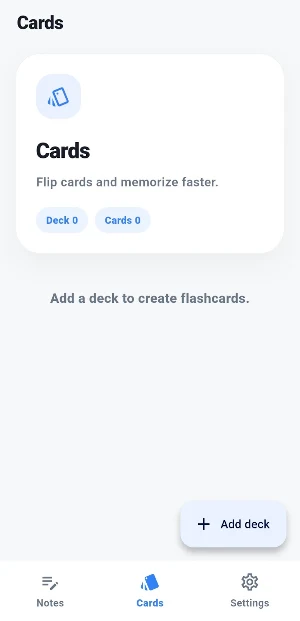 My Vocabulary - Flashcards Screenshot 1