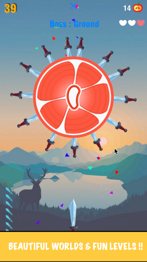Knife Slice - Fruit Hit Game Screenshot 2
