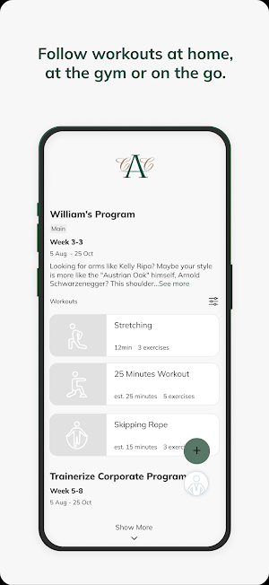 Austin Country Club Fitness Screenshot 2