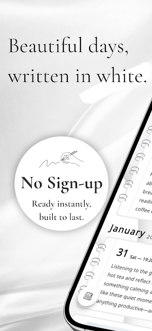 Minimal Diary - Simple Journal Screenshot 0
