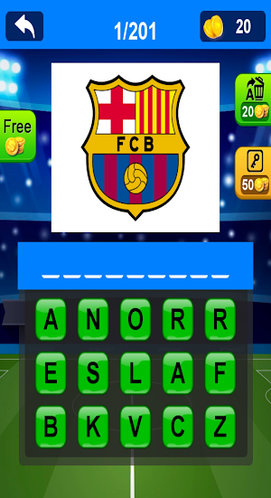 Football Club Quiz Screenshot 1