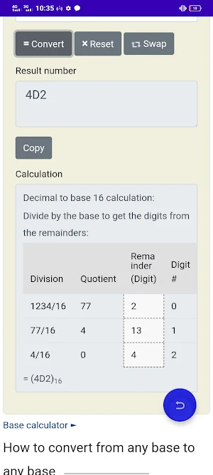 Number system converter Screenshot 0