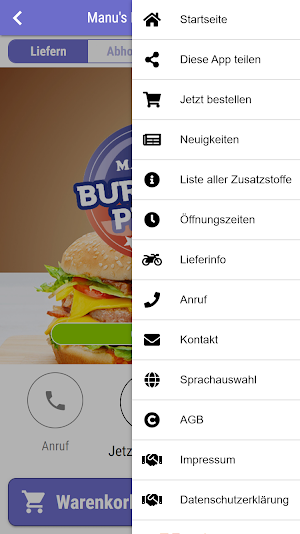 Manu's Burger & Pizza Screenshot 2