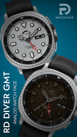 GMT DIVER Analog Watch Face Screenshot 2