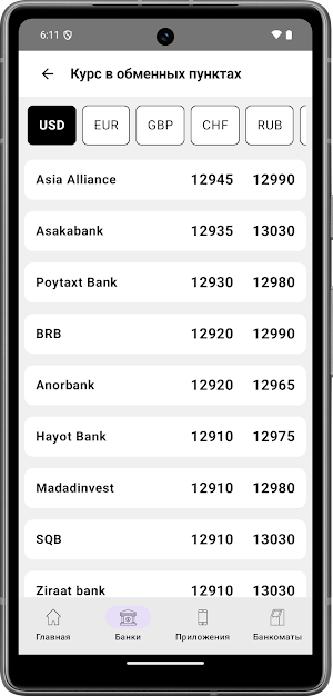 Курс валют Узбекистанa Uzrates Screenshot 3