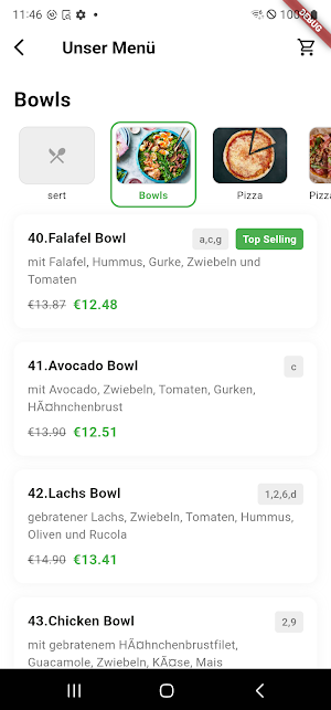 Modesign Online Bestellen Screenshot 1