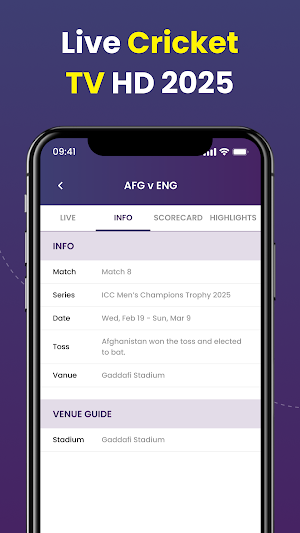 Live Cricket TV HD 2025 Screenshot 2