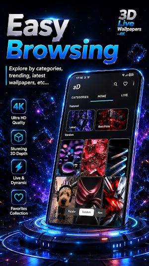 3D Live Wallpapers - 4K Screenshot 3