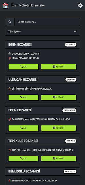 İzmir Nöbetçi Eczaneler Screenshot 3