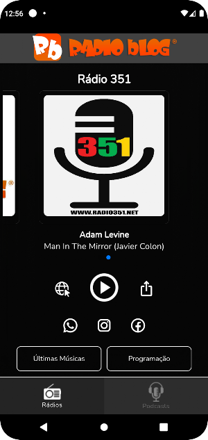 Radio Blog Screenshot 1
