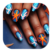 Beachside Bliss Nail Art idea