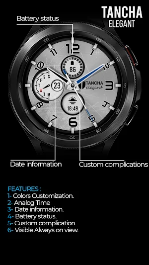 Tancha Elegant Watch Face Screenshot 2