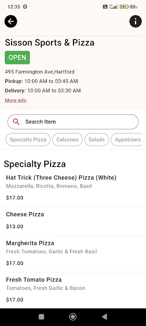 Sisson Sports & Pizza Screenshot 3