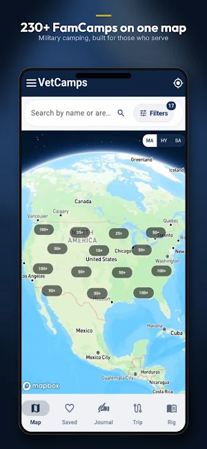 VetCamps: Famcamp & RV Camping Screenshot 0