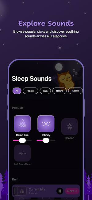OWL - Sleep Sounds White Noise Screenshot 1