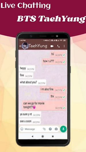 BTS Taehyung - Fake Video Call Screenshot 2