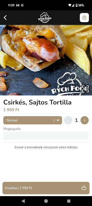 Rych Food - Erzsébet Étterem Screenshot 2