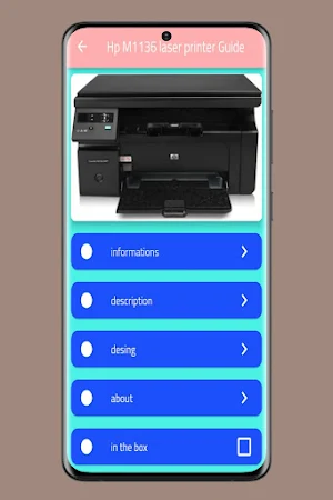 Hp M1136 laser printer Guide Screenshot 0