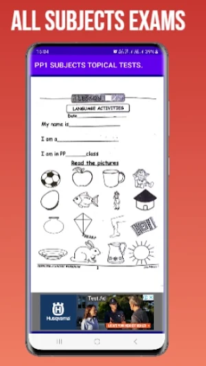 PP1 Subjects Topical Tests Screenshot 2
