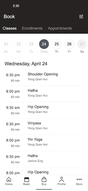 AYU YOGA Screenshot 1