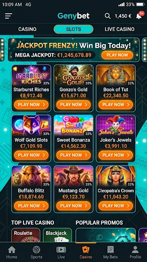 Genybet Screenshot 1
