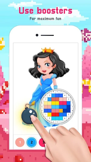 Cute Pixel Art: Color by Number Screenshot 3