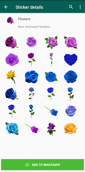 Flowers Stickers WAStickerApps Screenshot 3