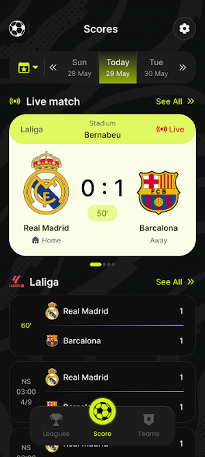 ScoreRush: Live Scores Screenshot 0