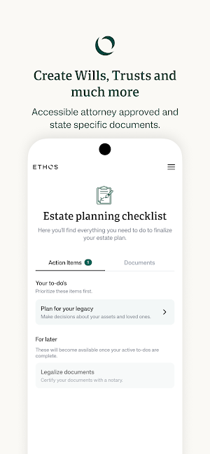 Ethos - Insurance & Wills Screenshot 2