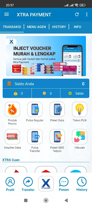 XTRA Payment Screenshot 2