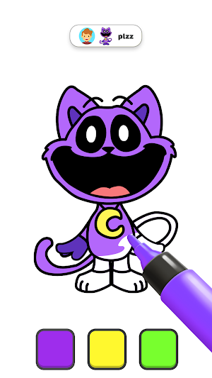 Color ASMR: Cat Monster Screenshot 0