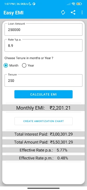Easy EMI Screenshot 0