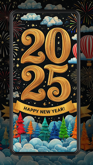 New Year Wallpapers 2025 Screenshot 3