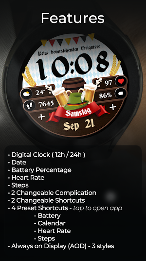 TVV Oktoberfest Watch Face Screenshot 1