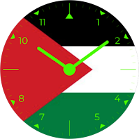 Palestine Analog Watch Face