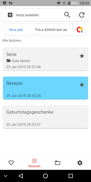 Notizen machen Notizbuch Screenshot 1