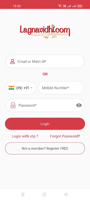 Lagnavidhi.com - Matrimony App Screenshot 1
