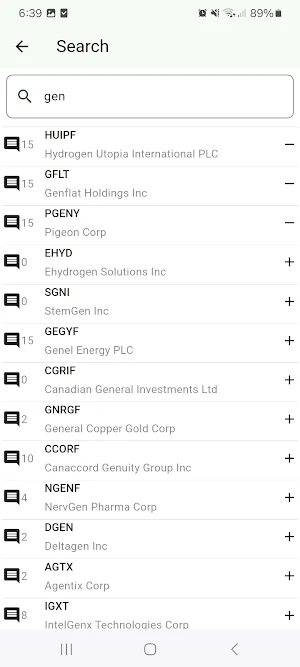 OTC Stock Forum Screenshot 2