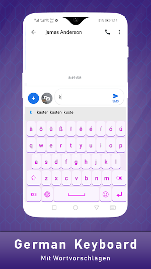 German language keyboard Screenshot 1